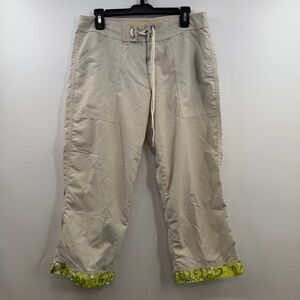 NWT Immersion Research Paddle Pants Floral Trim Cropped Outdoor 12